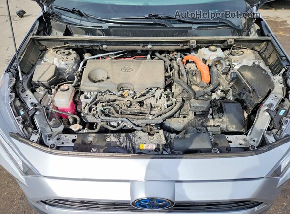 4T3B6RFV1MU043276 2021 TOYOTA RAV4 Silver Engine compartment view