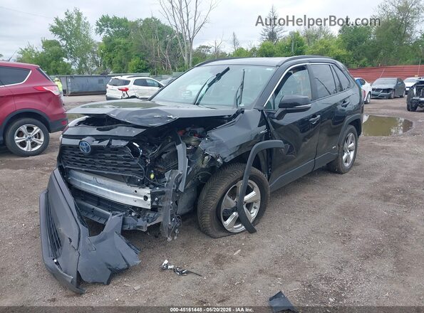 4T3B6RFV8MU007701 2021 TOYOTA RAV4 HYBRID Черный Передняя левая четверть