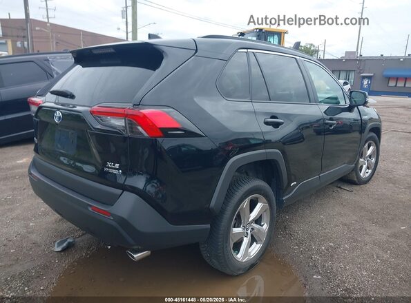 4T3B6RFV8MU007701 2021 TOYOTA RAV4 HYBRID Черный Задняя правая четверть