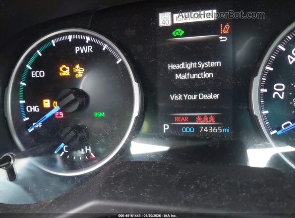 4T3B6RFV8MU007701 2021 TOYOTA RAV4 HYBRID Черный Вид задних сидений