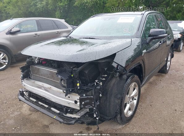 4T3B6RFV9MU030792 2021 TOYOTA RAV4 HYBRID Black Առջևի ձախ երեք քառորդ տեսարան