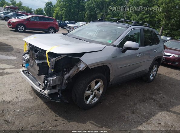 4T3D6RFV5MU011682 2021 TOYOTA RAV4 HYBRID Gray Передня ліва чверть