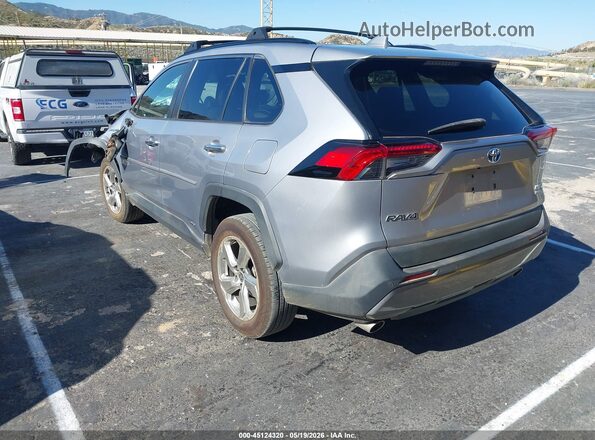 4T3D6RFV6MU044268 2021 TOYOTA RAV4 HYBRID Silver Trasero izquierdo