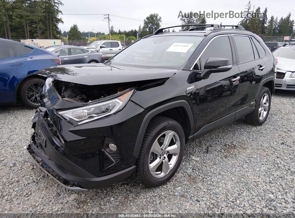 4T3D6RFV9MU060576 2021 TOYOTA RAV4 HYBRID Black წინა მარცხენა ხედი სამი მეოთხედიდან