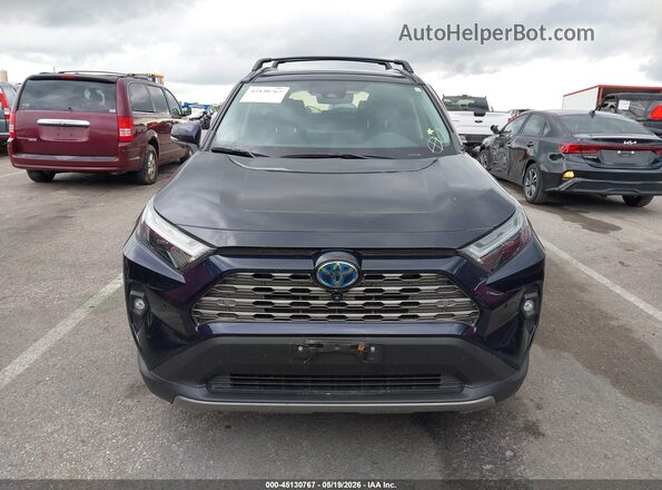 4T3D6RFV9PU133076 2023 TOYOTA RAV4 HYBRID Blue ხელსაწყოთა პანელის ხედი