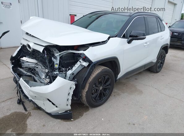 4T3E6RFV1PU110119 2023 TOYOTA RAV4 HYBRID White Առջևի ձախ երեք քառորդ տեսարան