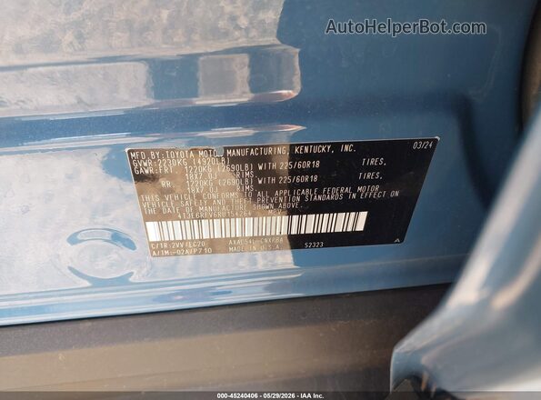 4T3E6RFV6RU154264 2024 TOYOTA RAV4 HYBRID Blue Շարժիչի բաժամունքի տեսք