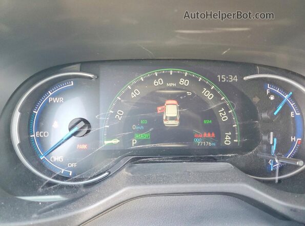 4T3E6RFV8MU017710 2021 TOYOTA RAV4 Gray Vista del cuadro de instrumentos