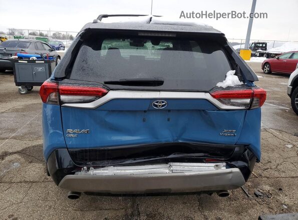 4T3E6RFV8NU071090 2022 TOYOTA RAV4 Blue უკანა ხედი