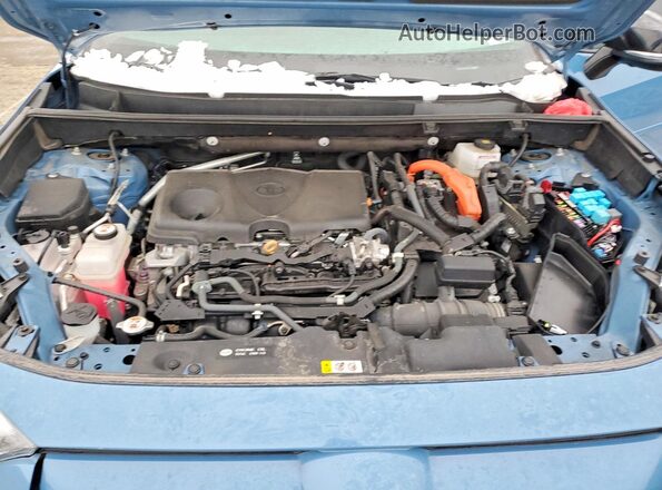 4T3E6RFV8NU071090 2022 TOYOTA RAV4 Blue ძრავის განყოფილების ხედი