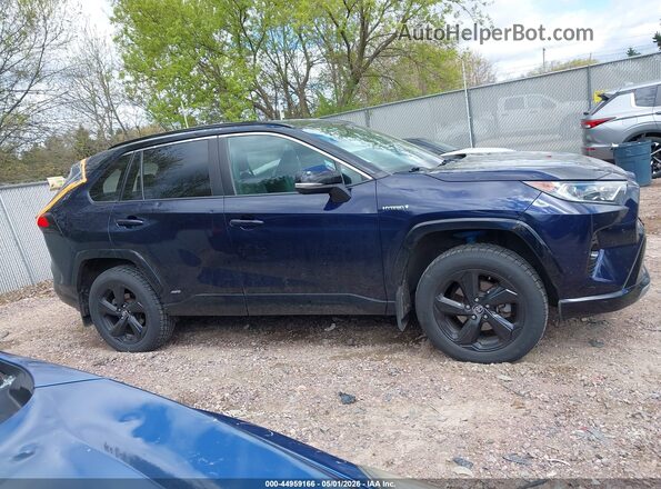 4T3EWRFV0LU003623 2020 TOYOTA RAV4 HYBRID Blue Widok wnętrza z tyłu