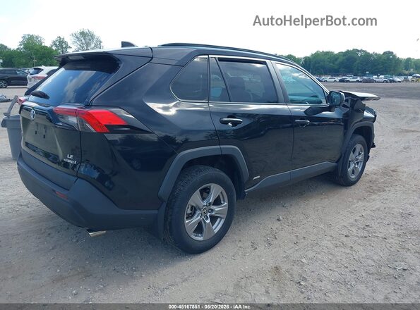 4T3LWRFV0NU068403 2022 TOYOTA RAV4 HYBRID Black Задня права чверть