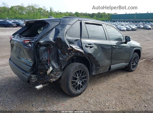 4T3R6RFV8MU011195 2021 TOYOTA RAV4 HYBRID Черный Задняя правая четверть