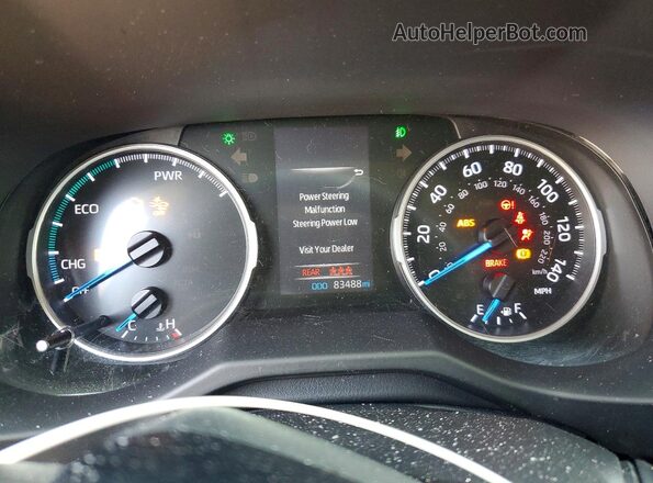 4T3RWRFV3MU036652 2021 TOYOTA RAV4 Gray Widok zestawu wskaźników