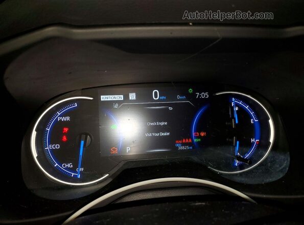 4T3RWRFV4RU144902 2024 TOYOTA LE Black Widok zestawu wskaźników
