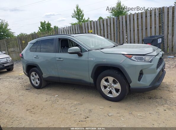 4T3RWRFV6MU024298 2021 TOYOTA RAV4 HYBRID Серый Вид задней части салона