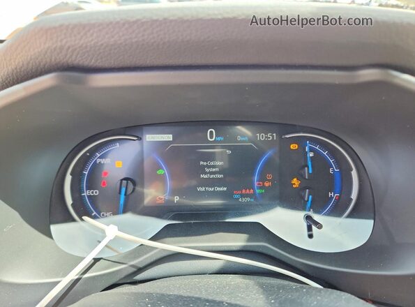 4T3RWRFV8SU200250 2025 TOYOTA LE White Սարքավորումների վահանակի տեսք