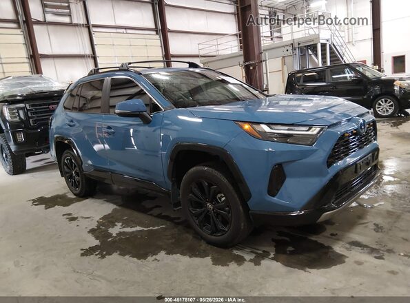 4T3T6RFV9NU100717 2022 TOYOTA RAV4 HYBRID Blue 