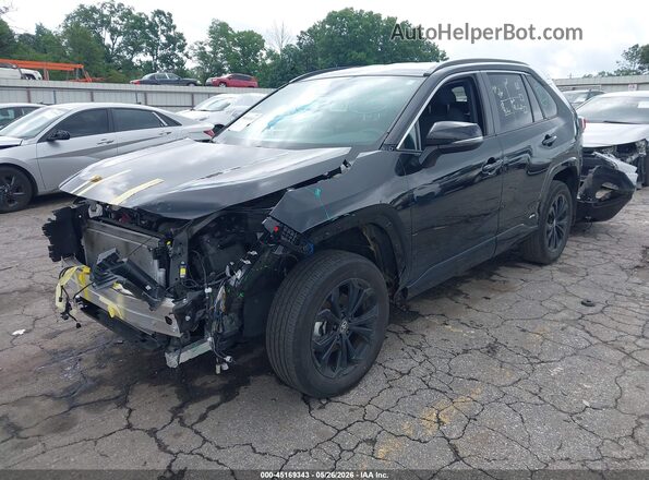 4T3T6RFVXRU173035 2024 TOYOTA RAV4 HYBRID Black Առջևի ձախ երեք քառորդ տեսարան