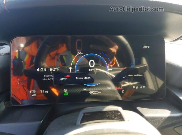 4W5XHPRL8RZ516115 2024 ACURA ZDX Black ხელსაწყოთა პანელის ხედი