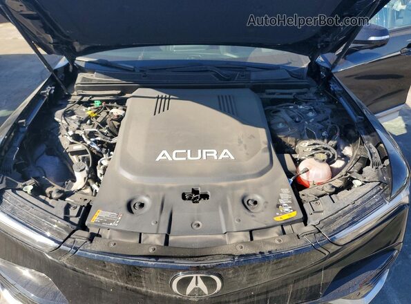 4W5XHPRL8RZ516115 2024 ACURA ZDX Black ძრავის განყოფილების ხედი