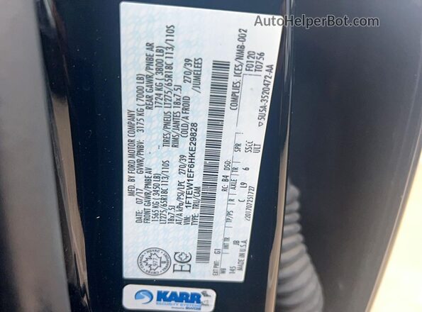 1FTEW1EF6HKE29828 2017 FORD F150 Black 