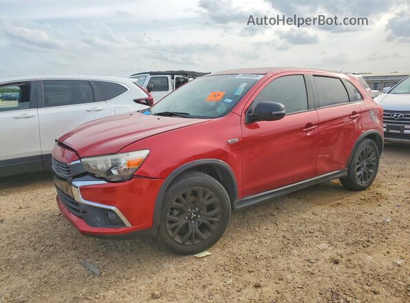 JA4AP3AU9HZ050352 2017 MITSUBISHI OUTLANDER Red Հետևի ձախ