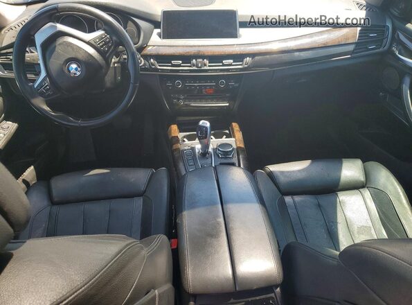 5UXKT0C5XG0S75326 2016 BMW X5 Black Instrument cluster view