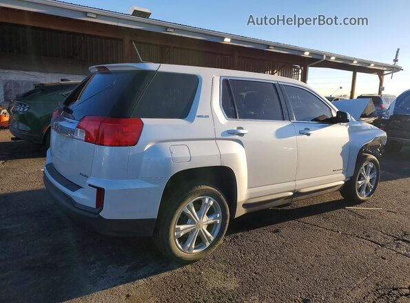 2GKFLSEK7H6352345 2017 GMC TERRAIN White Передня права чверть