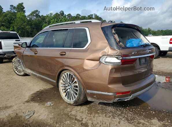 5UXCW2C01L9B48520 2020 BMW X7 Brown Trasero derecho