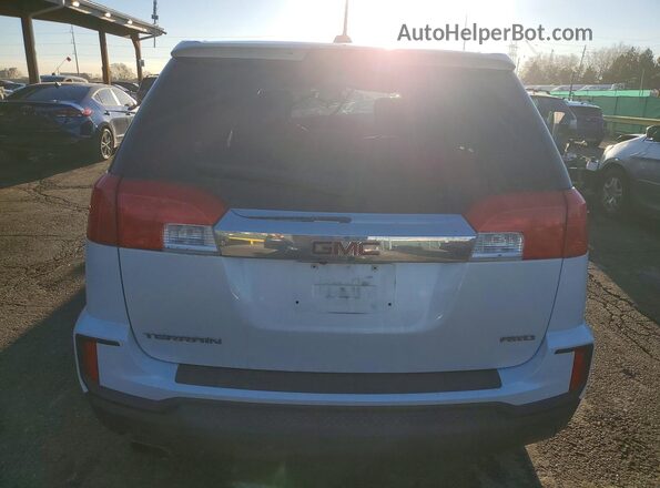 2GKFLSEK7H6352345 2017 GMC TERRAIN White Вид салону спереду
