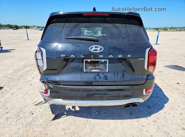 KM8R5DHE8LU108018 2020 HYUNDAI PALISADE Black Вид салону спереду
