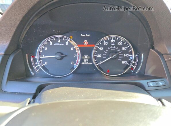 JH4KC1F55JC000504 2018 ACURA RLX Black Instrument cluster view