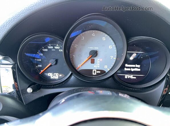 WP1AB2A50GLB55921 2016 PORSCHE MACAN Black ხელსაწყოთა პანელის ხედი