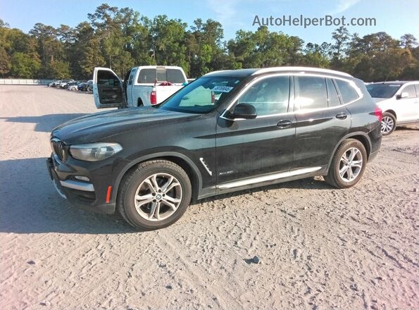 5UXTR9C56JLD65282 2018 BMW X3 Black უკანა მარცხენა