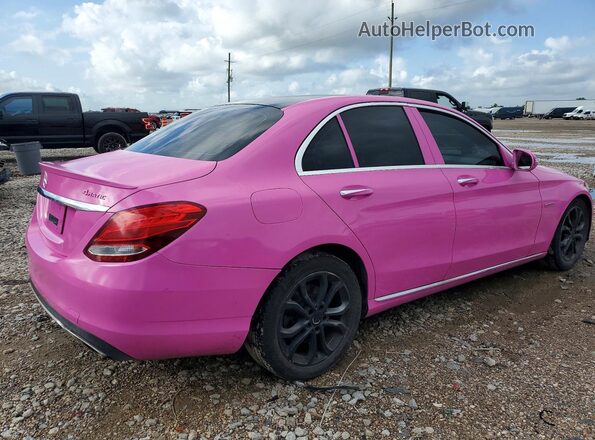 55SWF4JB6GU166002 2016 MERCEDES-BENZ C Розовый Передняя правая четверть