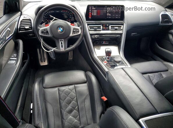WBSGV0C02NCG90430 2022 BMW M8 Black Instrument cluster view