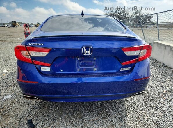 1HGCV1F46MA117906 2021 HONDA ACCORD Blue Vista interior delantera