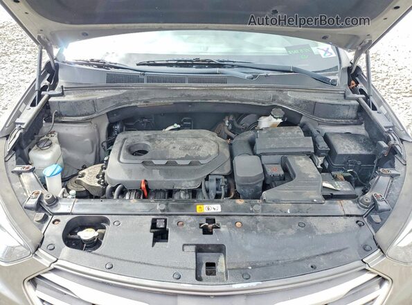 5XYZTDLB1JG513286 2018 HYUNDAI SANTA Gray 