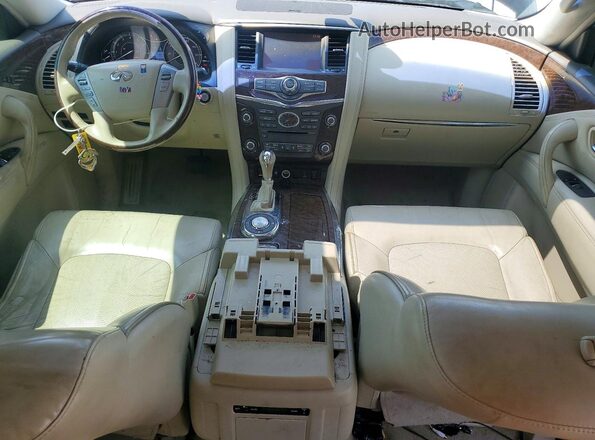 JN8AZ2NF7G9613570 2016 INFINITI QX80 Black Widok zestawu wskaźników