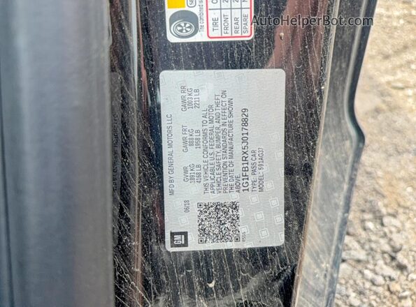 1G1FB1RX5J0178829 2018 CHEVROLET CAMARO Black 