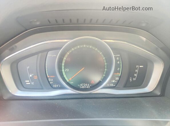 YV440MWK4J2052882 2018 VOLVO V60 Black Widok tylnych siedzeń