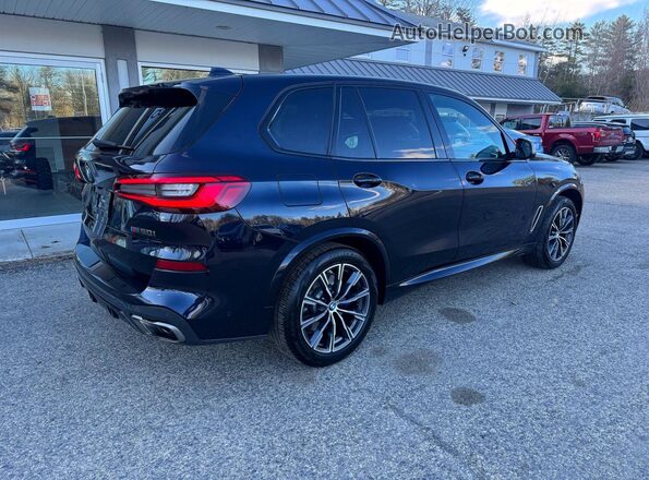 5UXJU4C07LLE45304 2020 BMW X5 Blue Передня права чверть