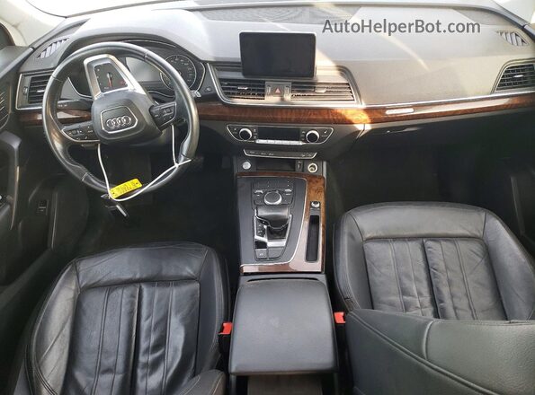 WA1ANAFY5J2150520 2018 AUDI Q5 White ხელსაწყოთა პანელის ხედი