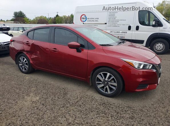 3N1CN8EV6LL804184 2020 NISSAN VERSA Red 