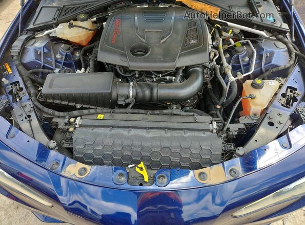 ZARFAEDN6H7550466 2017 ALFA ROMEO GIULIA Синий Вид подкапотного пространства
