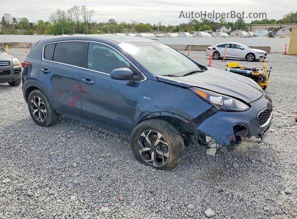 KNDPMCAC4M7913435 2021 KIA SPORTAGE Blue Widok z przodu