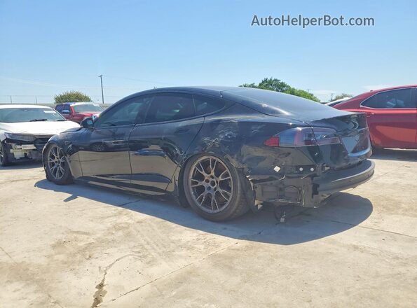 5YJSA1E6XNF471526 2022 TESLA MODEL S Черный Задняя правая четверть
