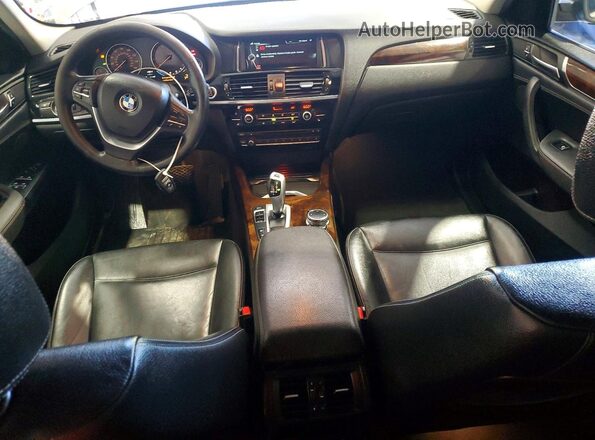 5UXWX9C57G0D87482 2016 BMW X3 Gray Սարքավորումների վահանակի տեսք