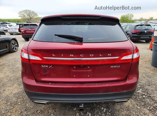 2LMPJ8KR3HBL49539 2017 LINCOLN MKX Red Вид салону спереду